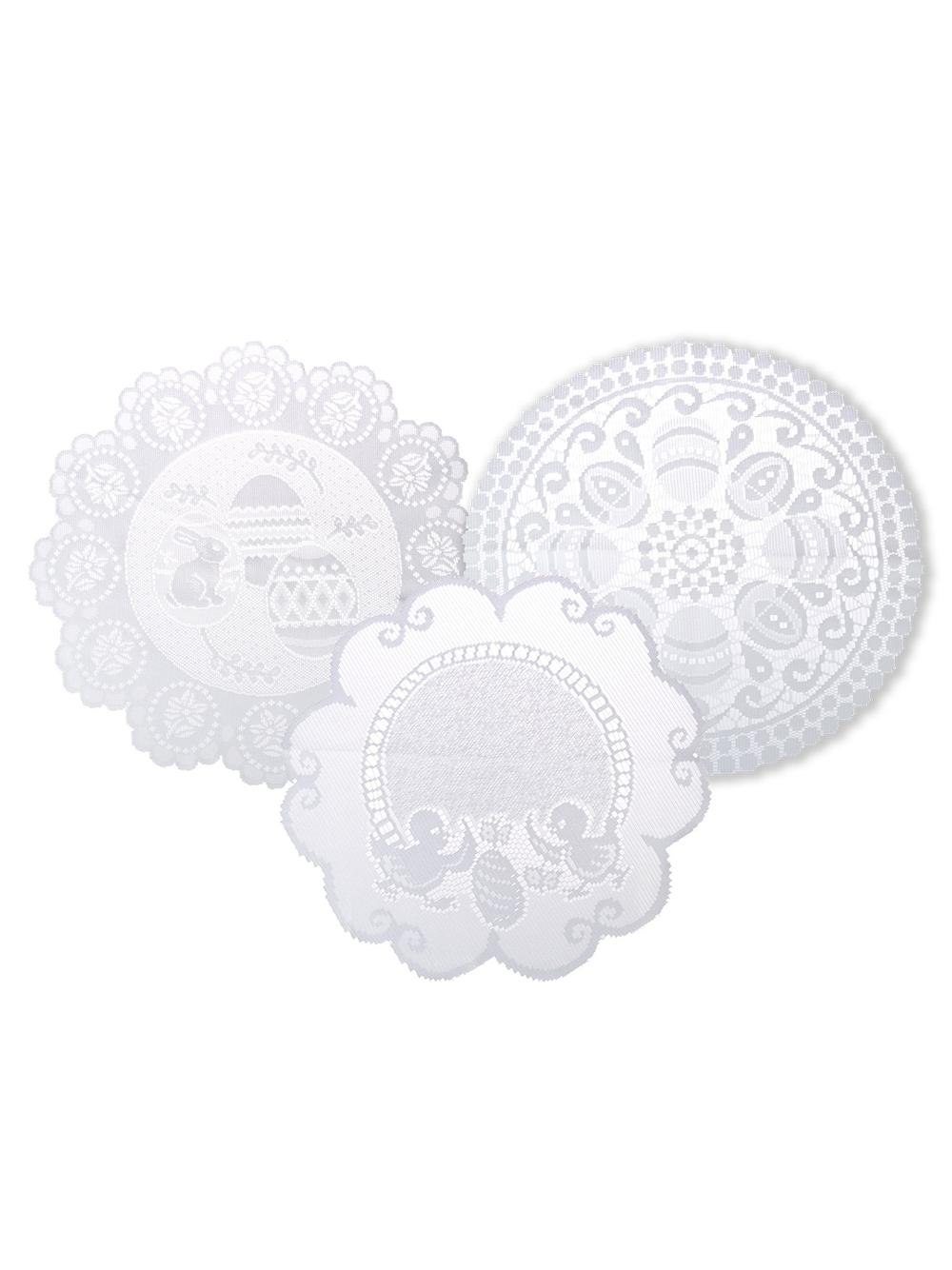 Serwetka na koszyczek z ażurowym wzorem