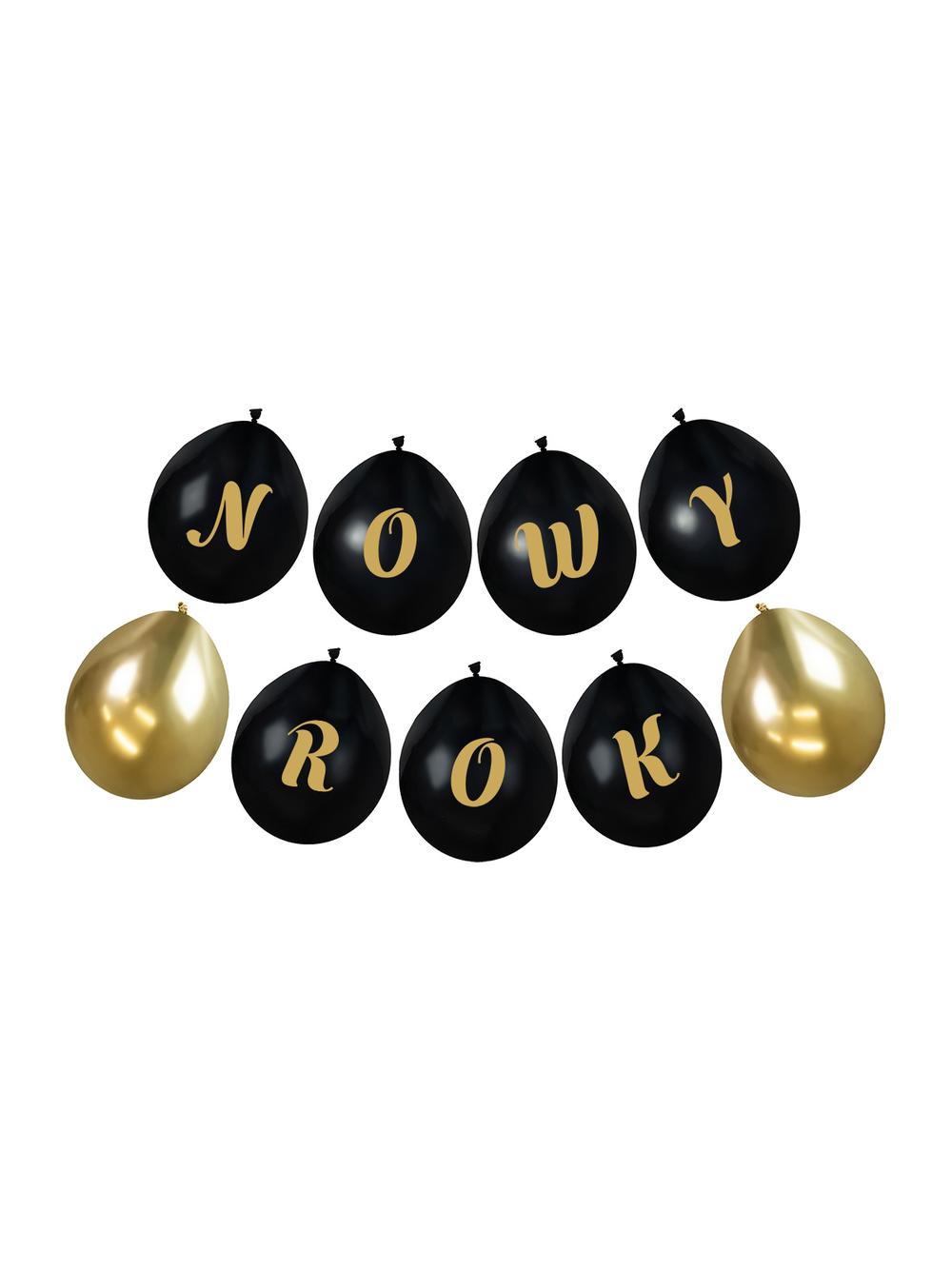 Balony z nadrukiem - Nowy Rok (9 szt.)