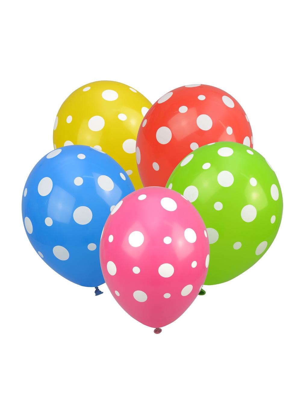 Balony kropki (5 szt.)