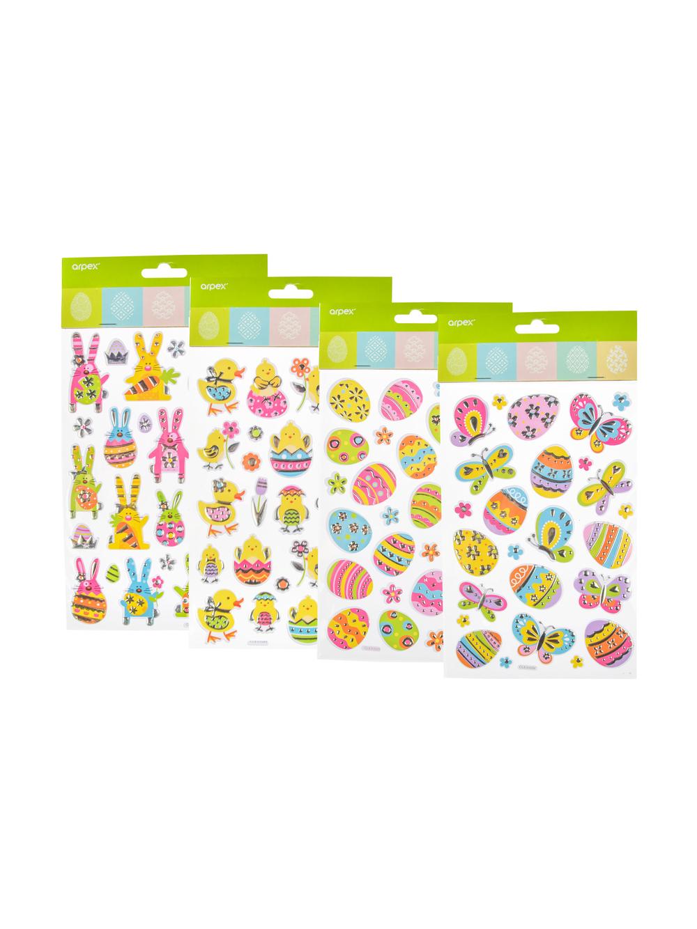 Posrebrzane naklejki wielkanocne