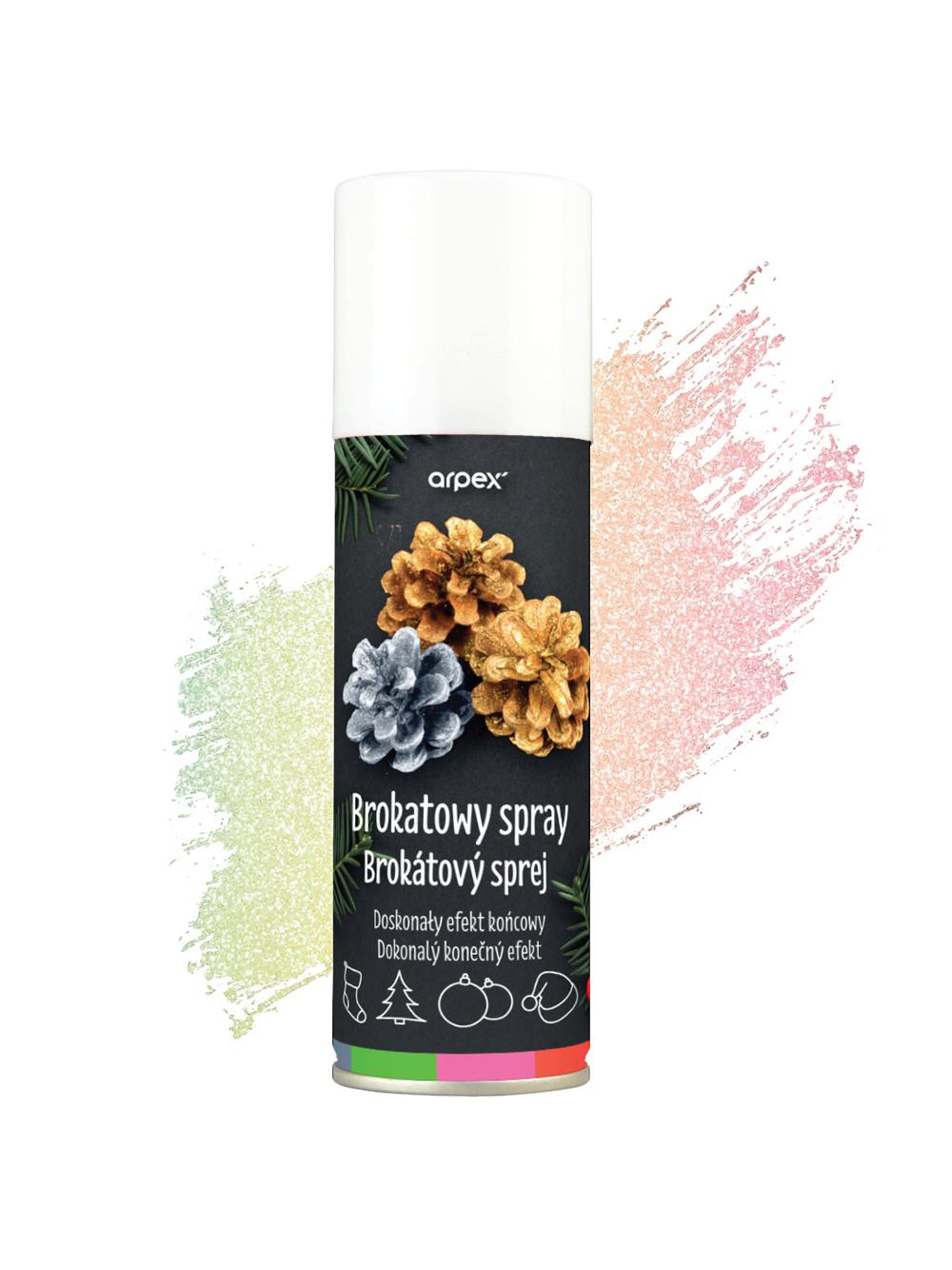 Brokatowy spray dekoracyjny multikolor