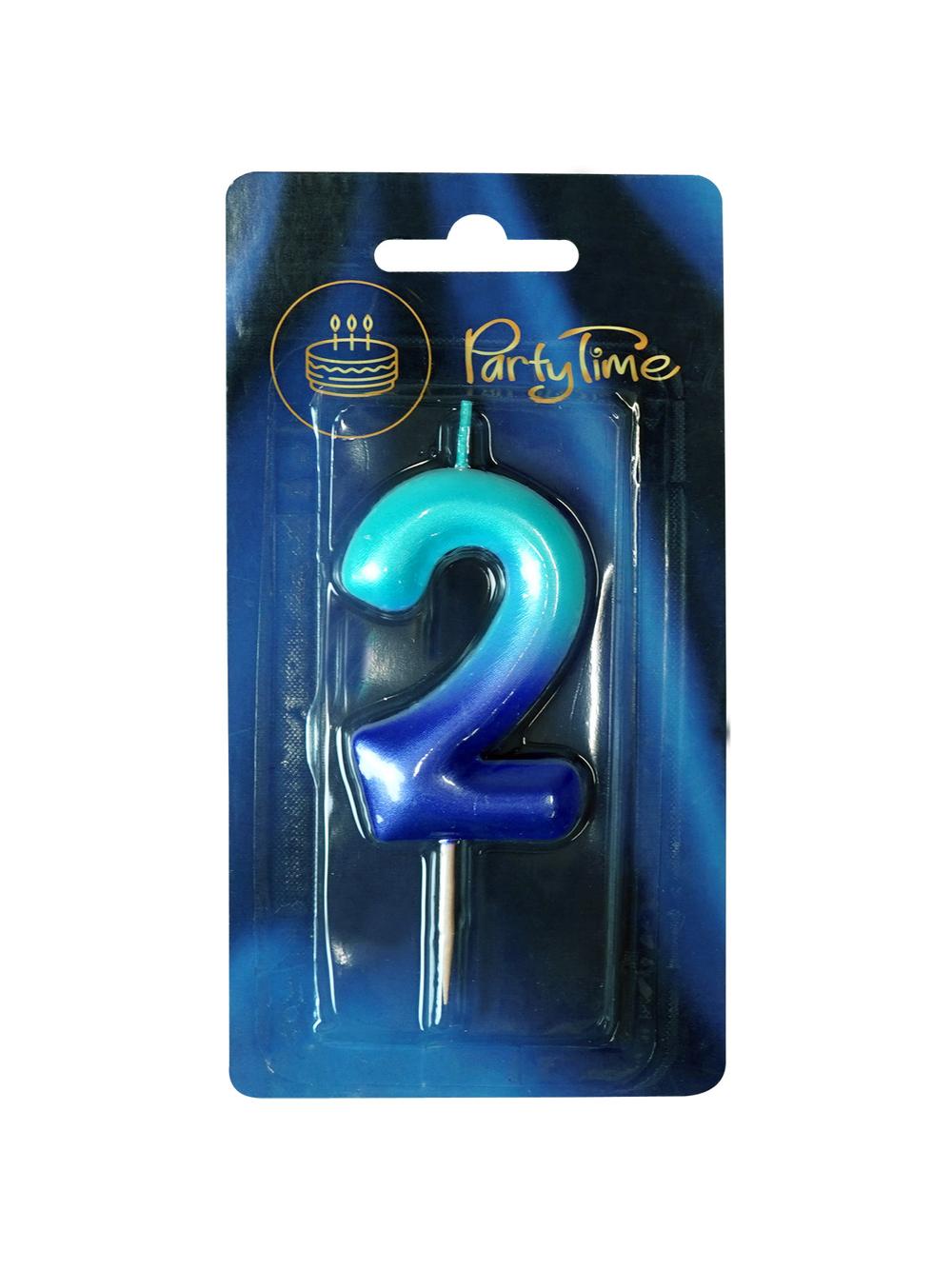 Świeczka cyferka ombre nr 2