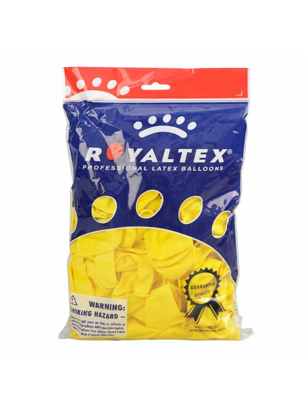 Balony pastelowe 10'' żółte (100 szt.)