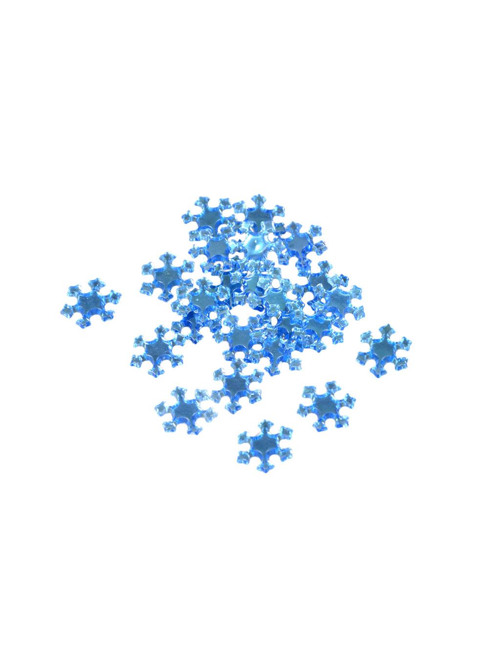 Metaliczne śnieżynki samoprzylepne (24 szt.)