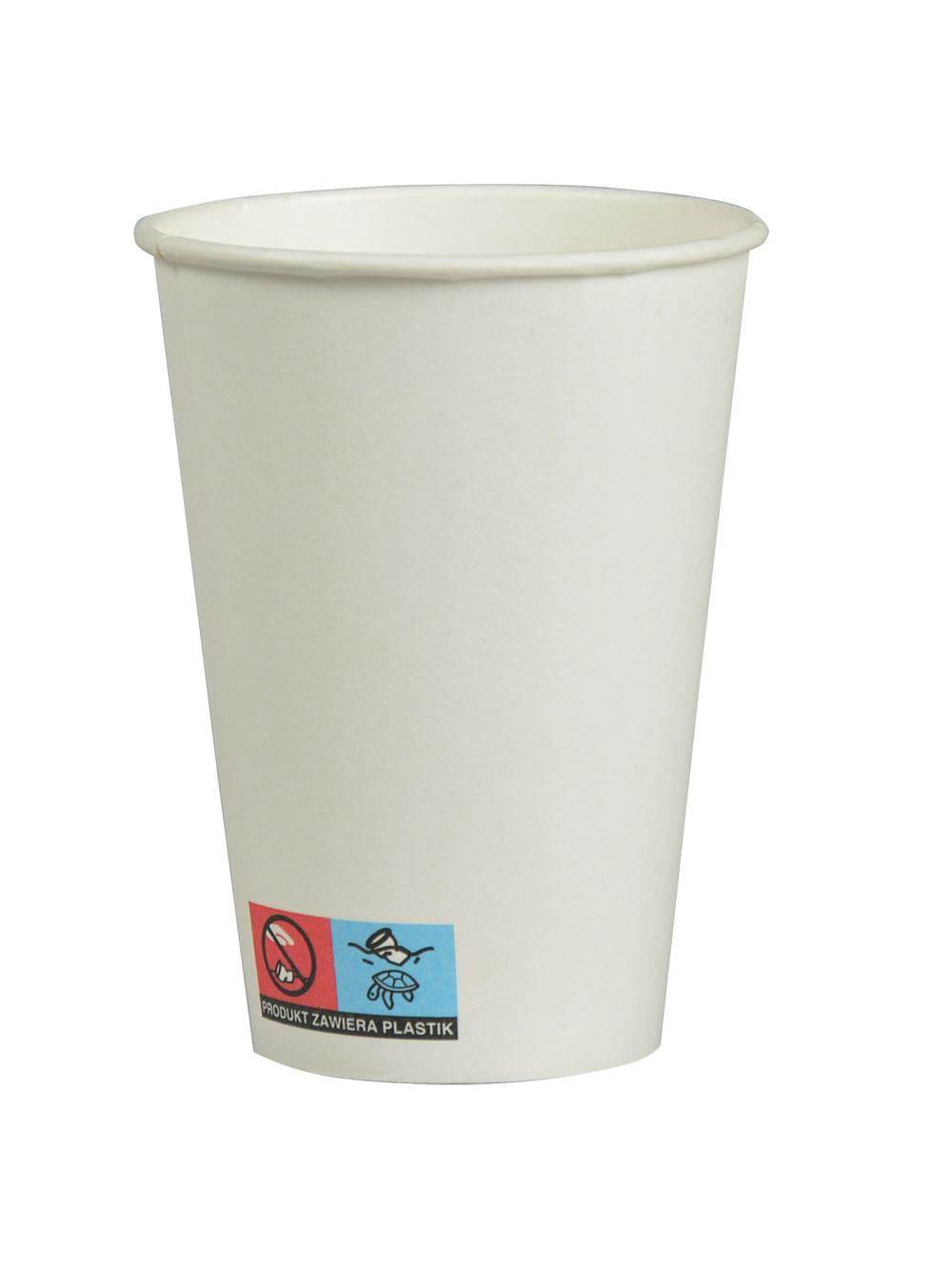 Kubki papierowe białe (10 szt.)