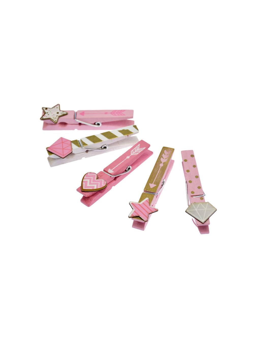 Klamerki serduszka (5 szt.)