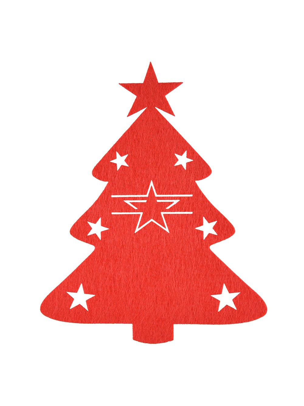 Etui na sztućce - choinki (4 szt.)