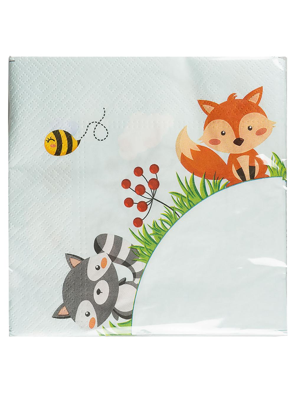 Serwetki - Leśne zwierzątka (20 szt.) - FSC Mix Credit