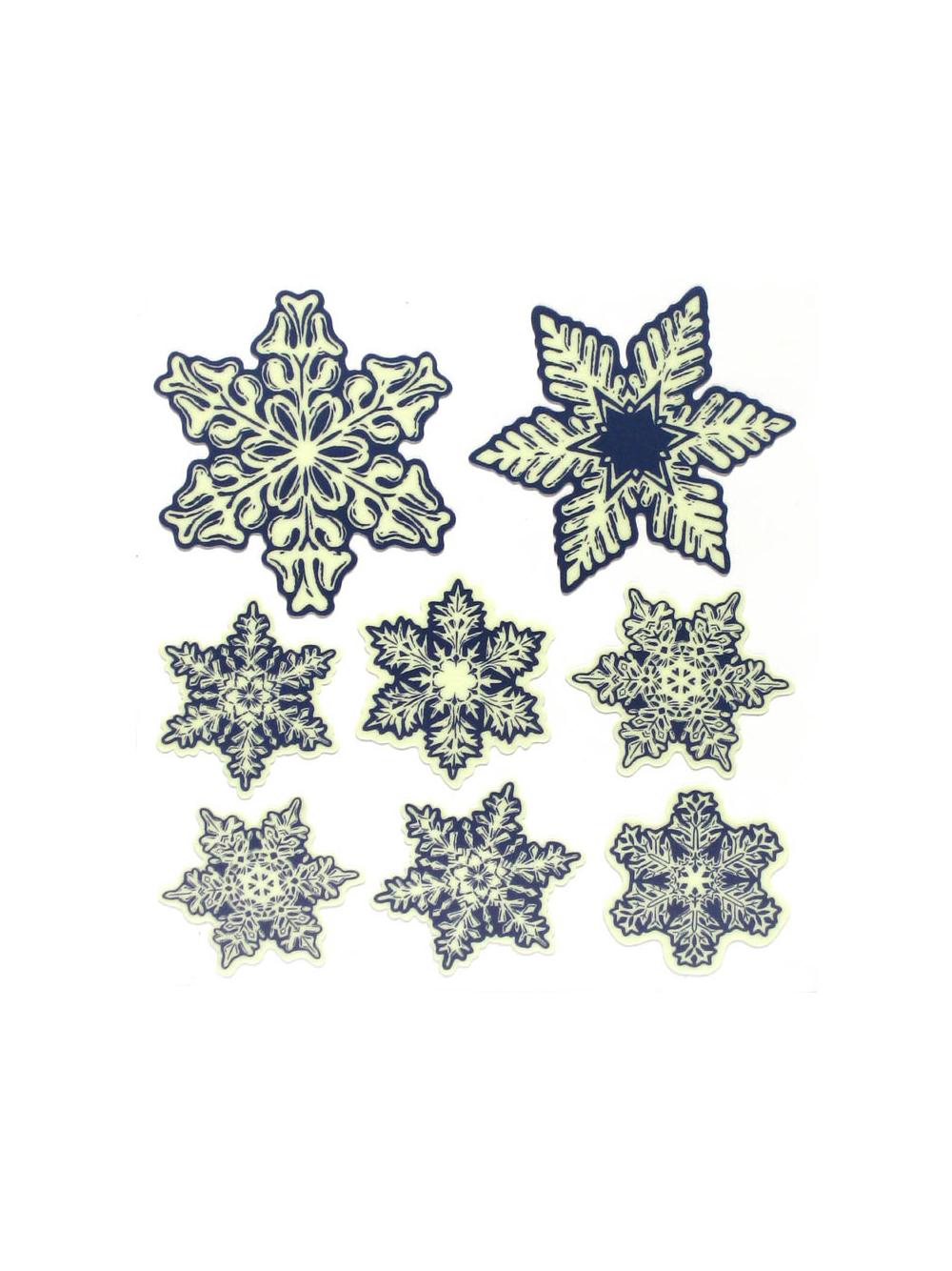 Śnieżynki świecące w ciemności