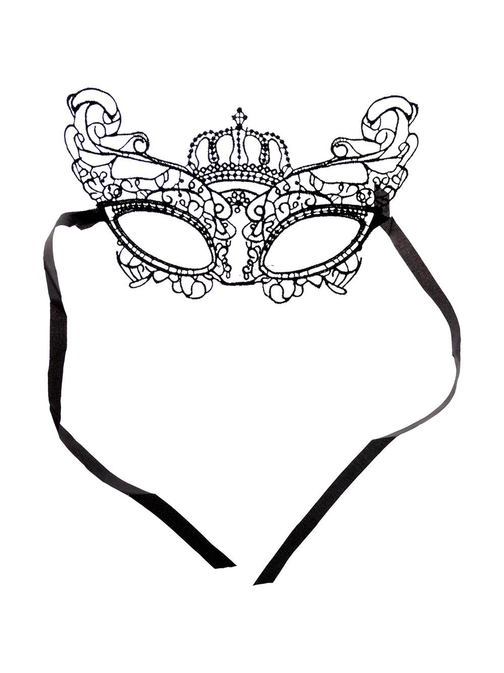 Subtelna maska koronkowa