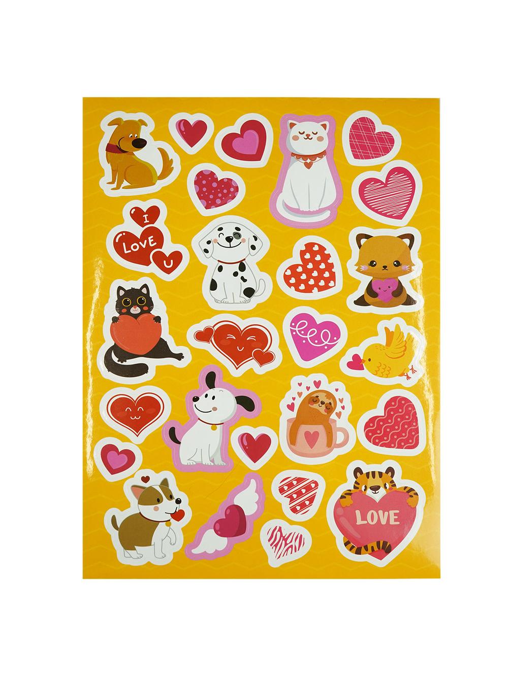 Urocze naklejki walentynkowe