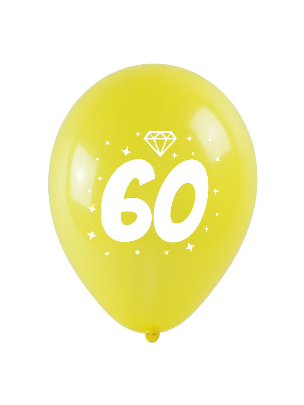 Balony jubileuszowe - 60 (3 szt.)