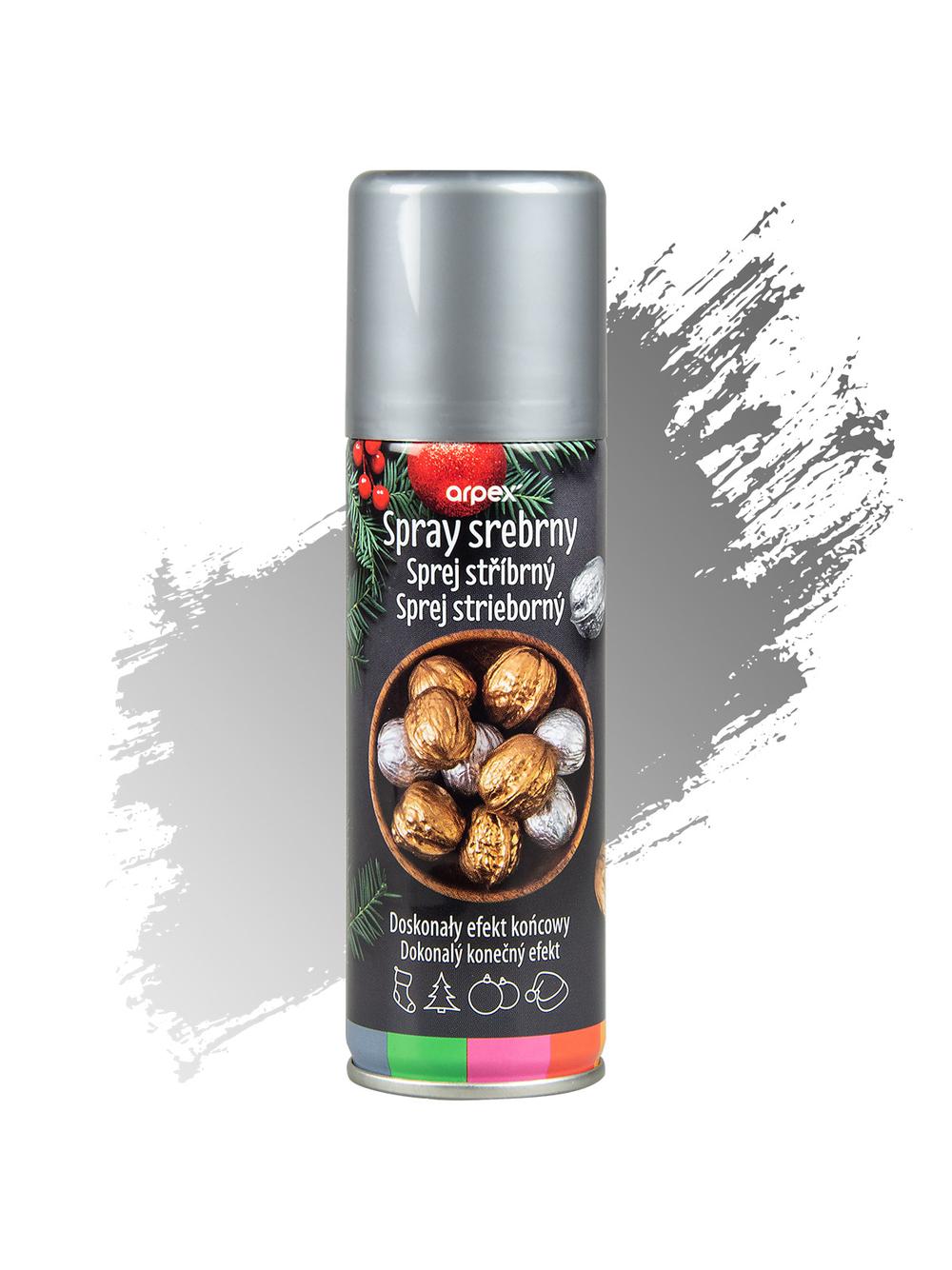 Spray dekoracyjny srebrny