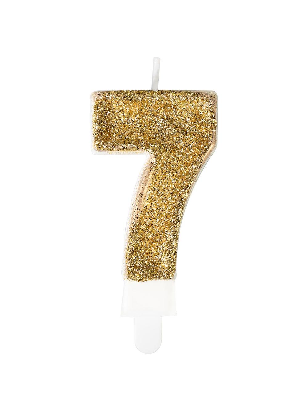 Świeczka cyferka premium nr 7 złota