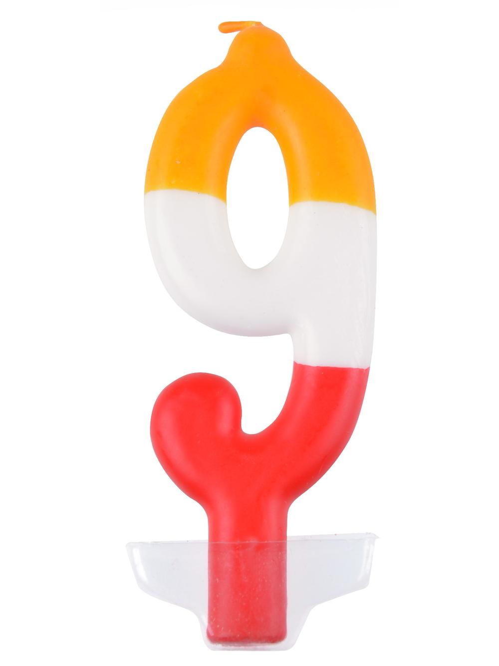Świeczka cyferka - kolor nr 9