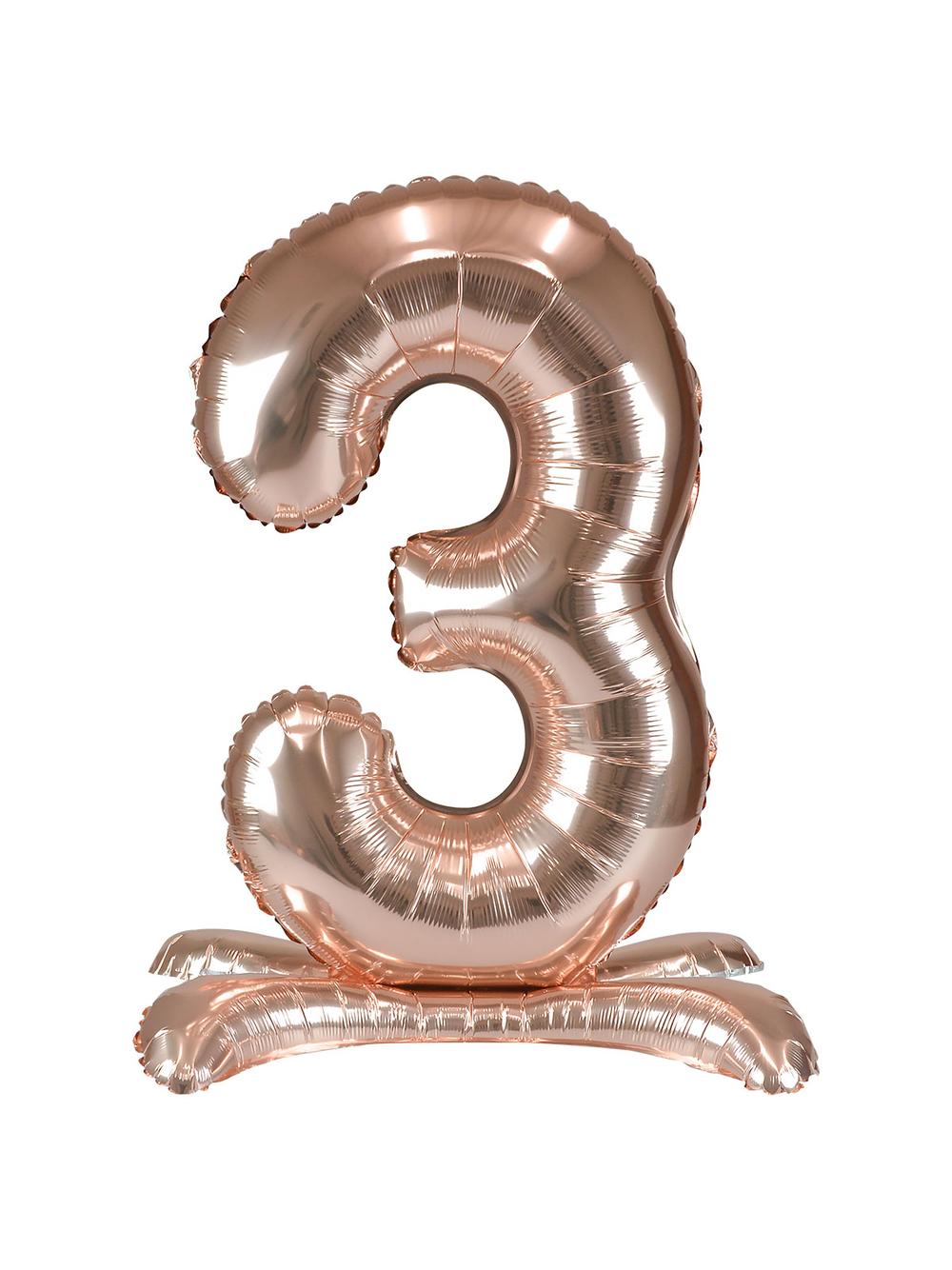 Balon foliowy cyferka XXL stojący nr 3
