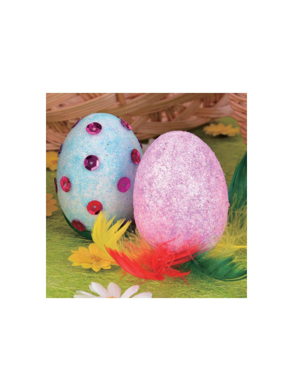 Zestaw do samodzielnej dekoracji - ozdoby styropianowe i akcesoria do zdobienia