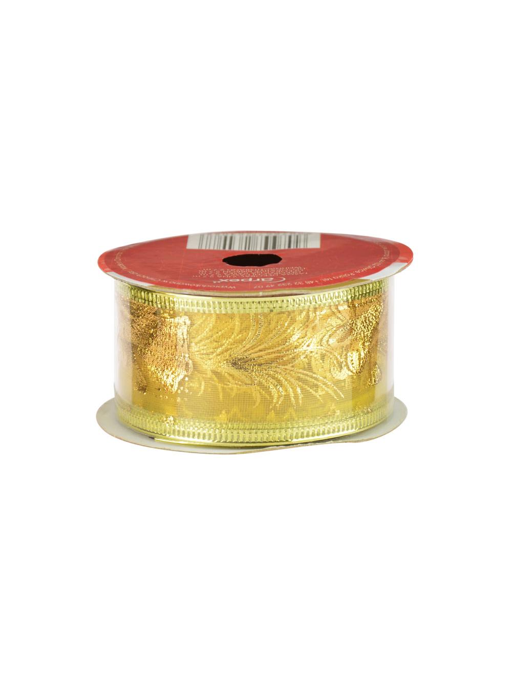 Taśma dekoracyjna na szpuli złota