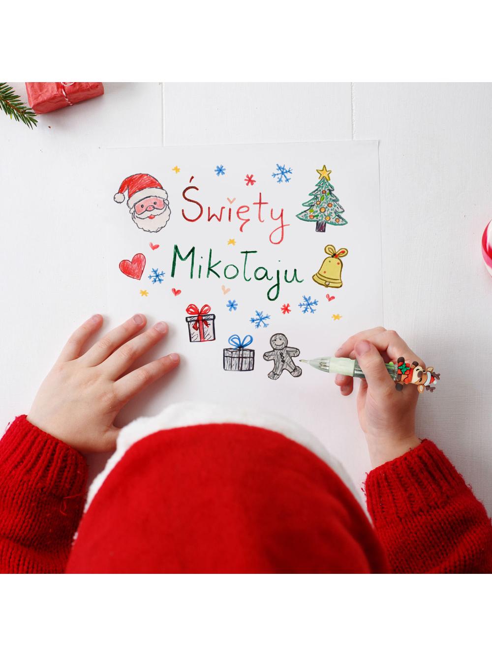 Świąteczny długopis multikolor