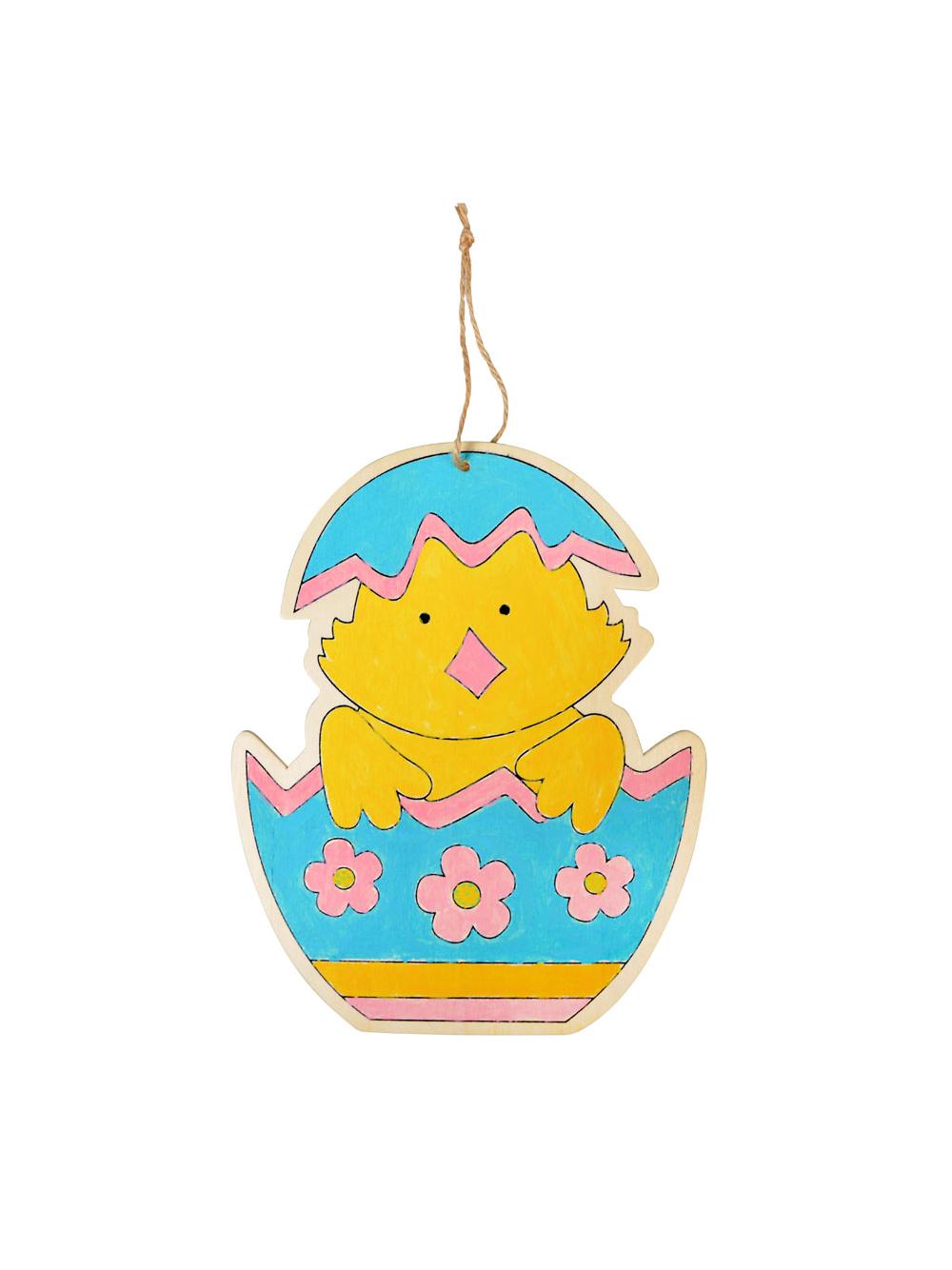 Drewniana ozdoba zrób to sam kurczak