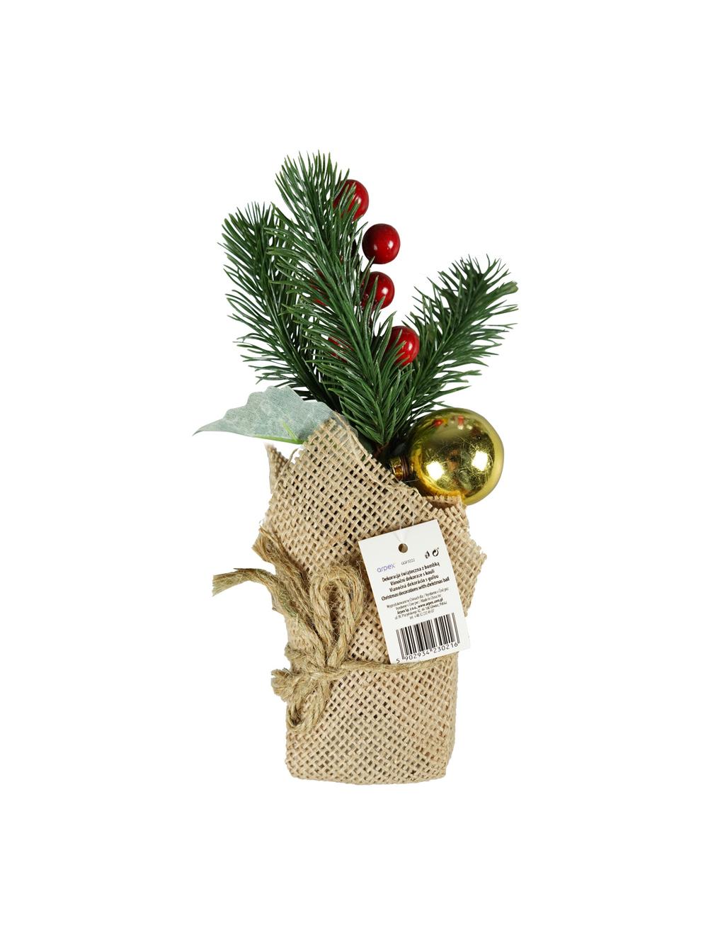 Dekoracja świąteczna z bombką