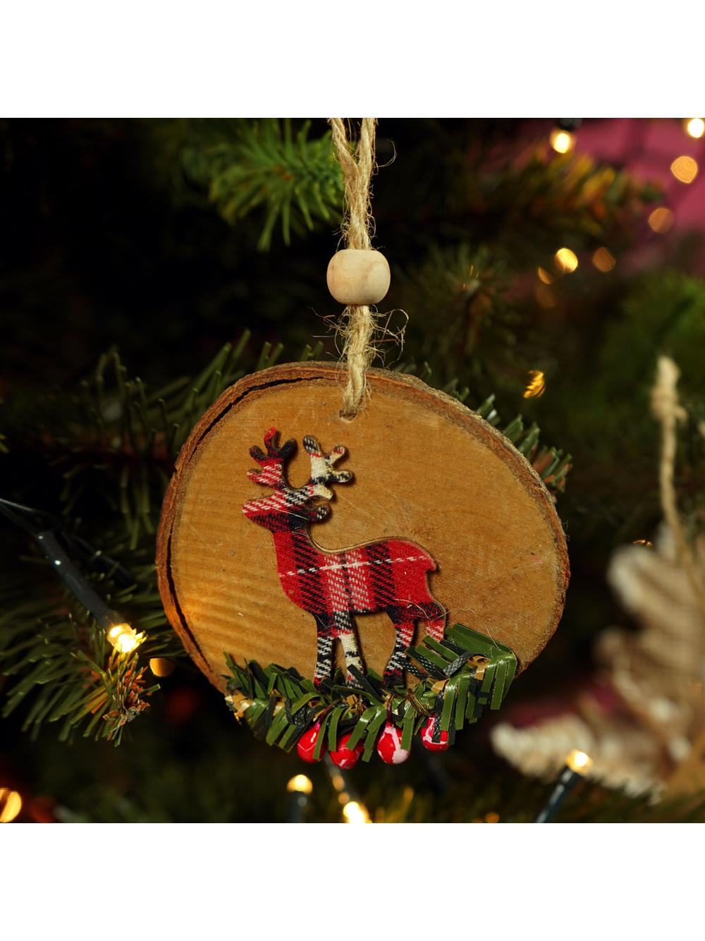 Drewniana zawieszka - kratka