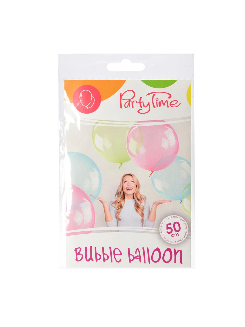 Balon Bubble niebieski