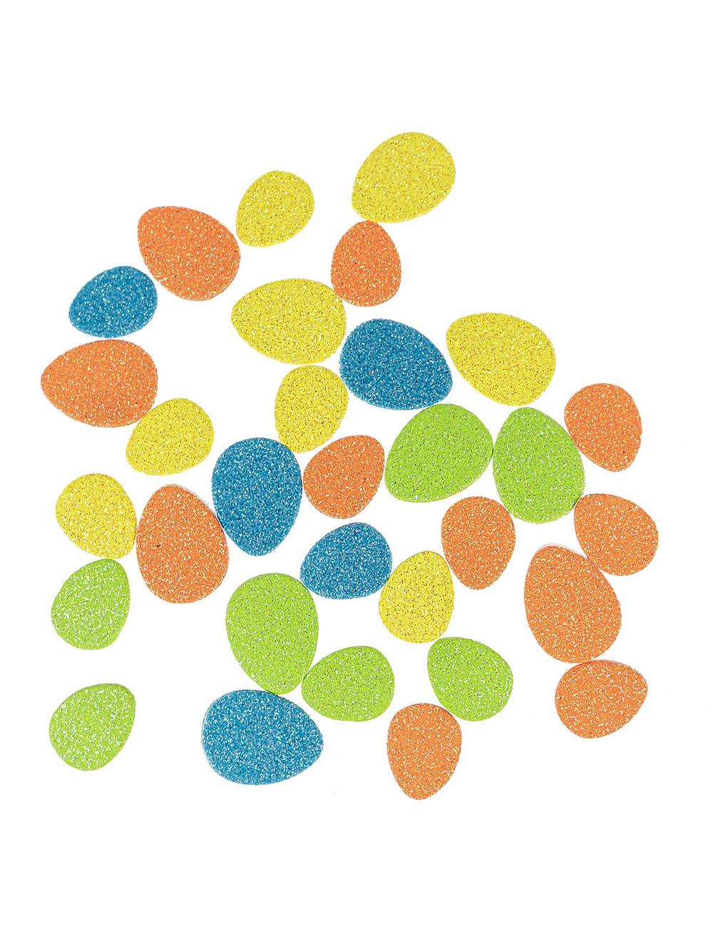 Wiosenne naklejki z brokatem