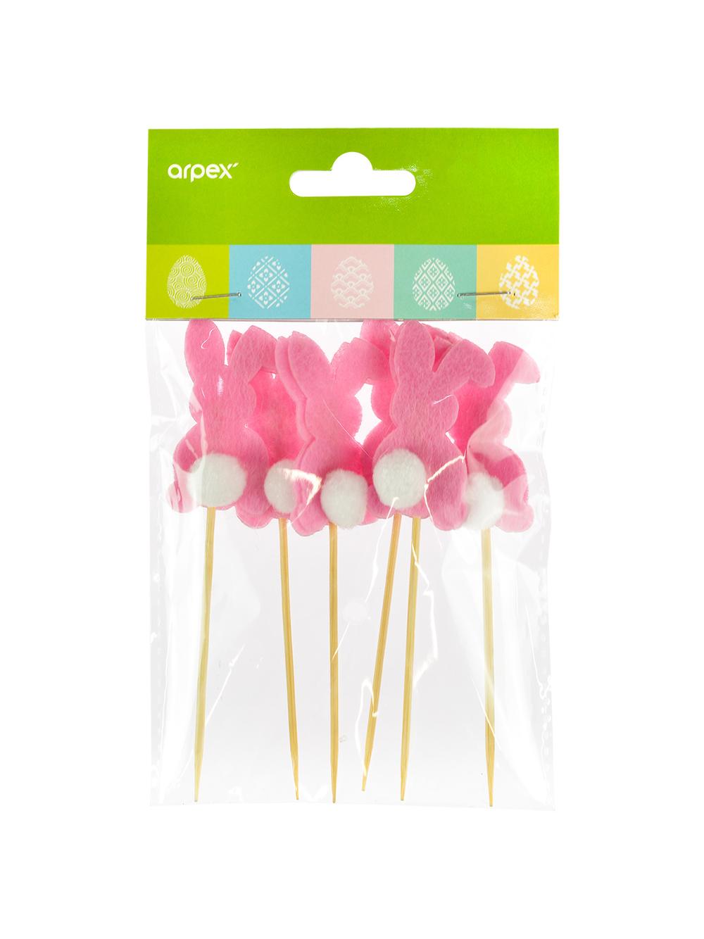 Zajączki na piku (6 szt.)