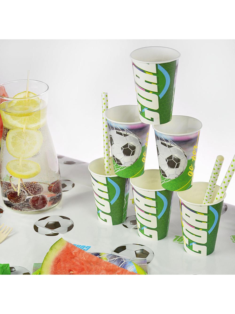 Kubki papierowe - Gol! (8 szt.)