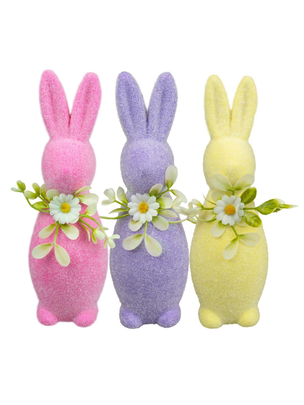 Zajączek flokowany - z kwiatkiem