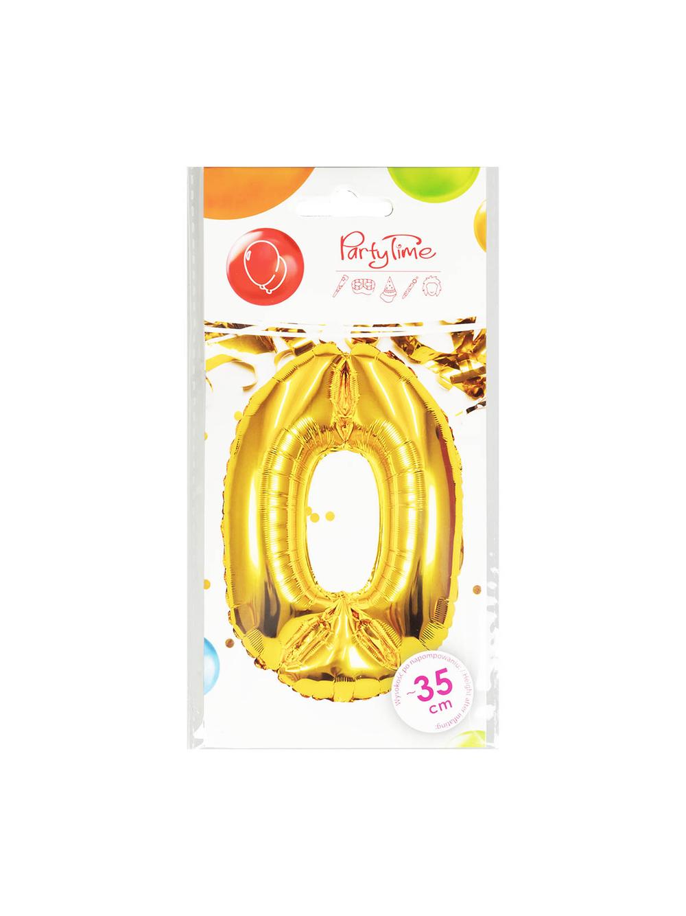 Balon foliowy cyferka nr 0