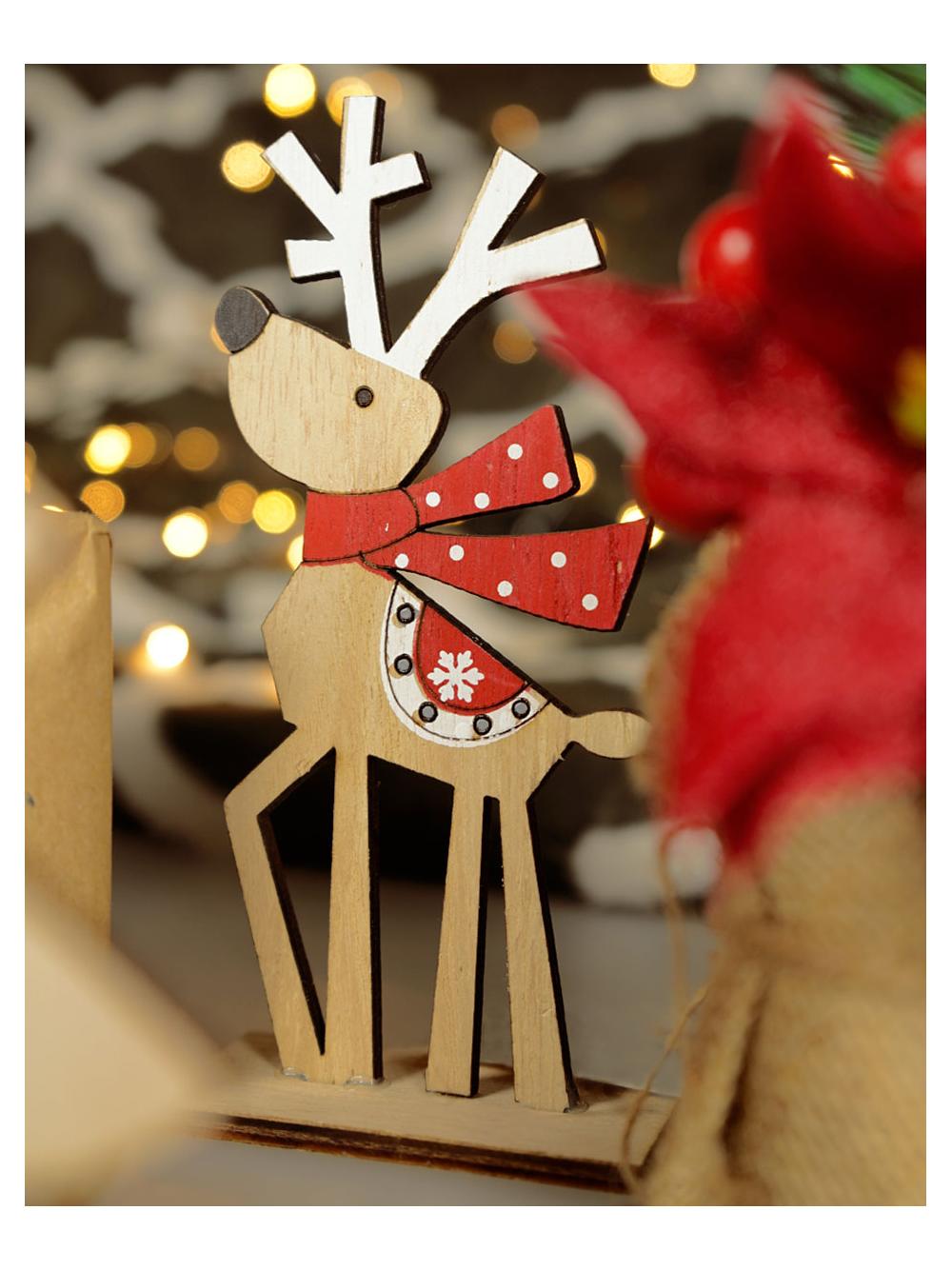 Drewniana dekoracja - renifer