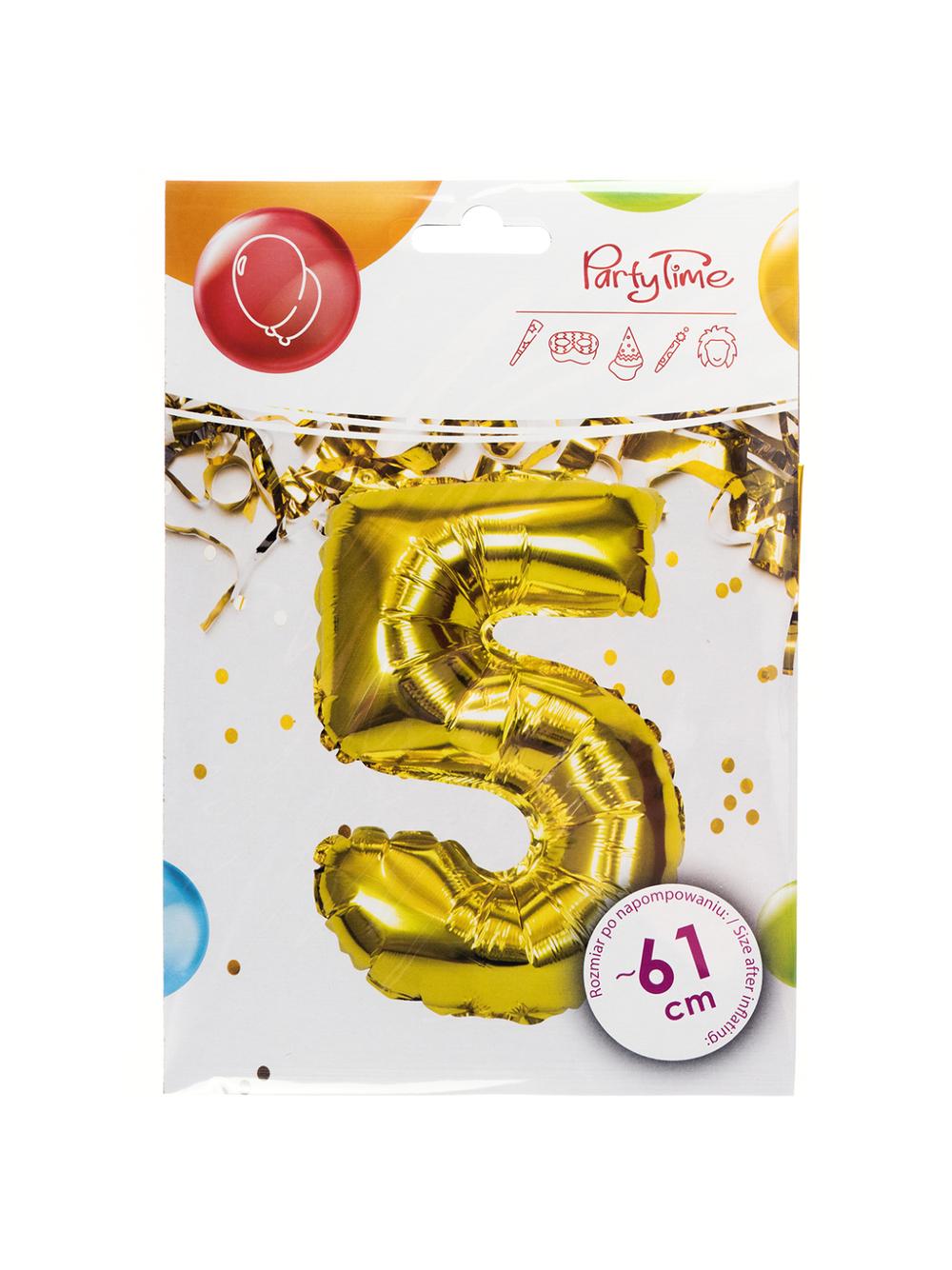 Balon foliowy cyferka XXL - nr 5