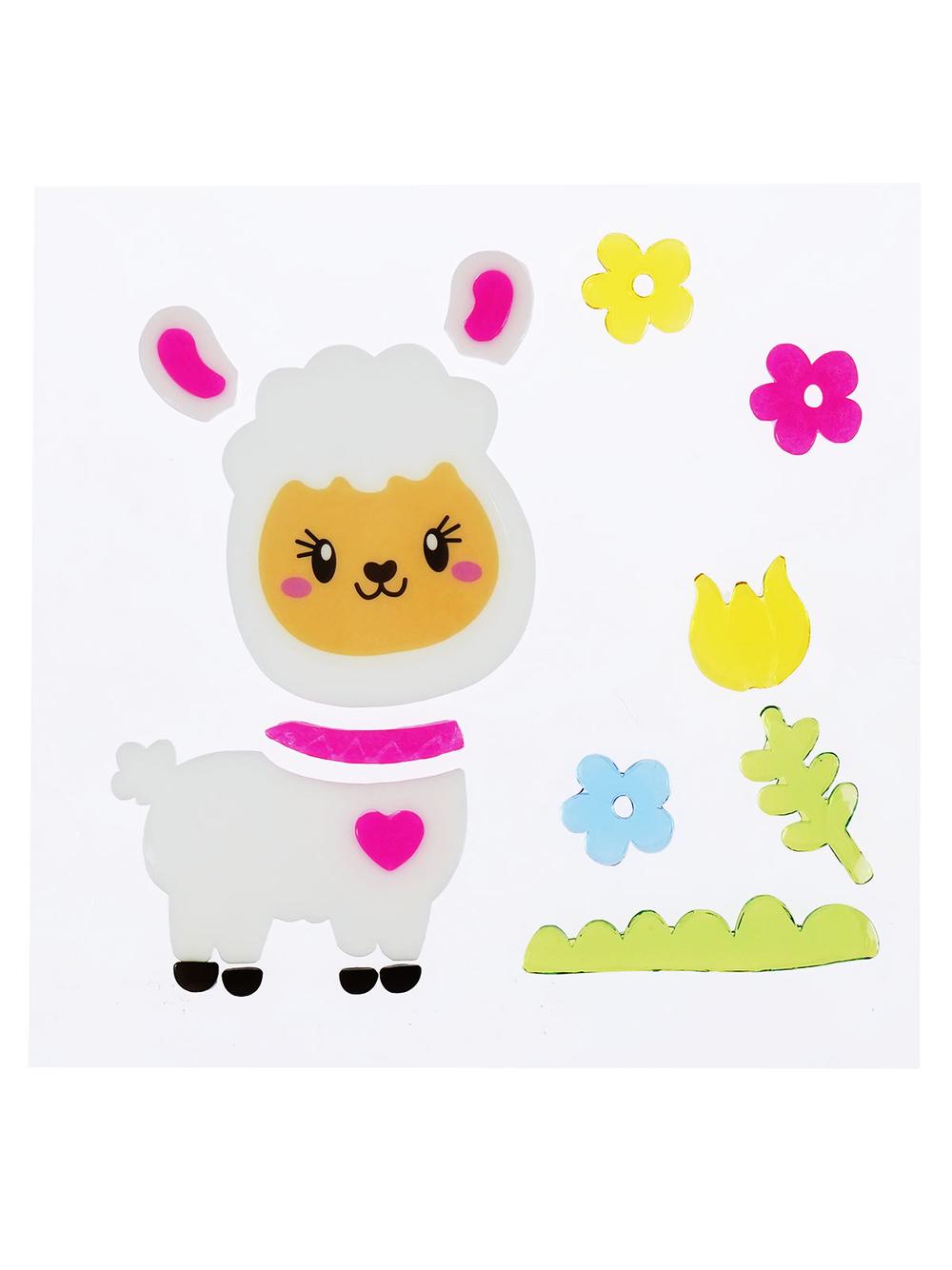 Wiosenna dekoracja okna - żelowa