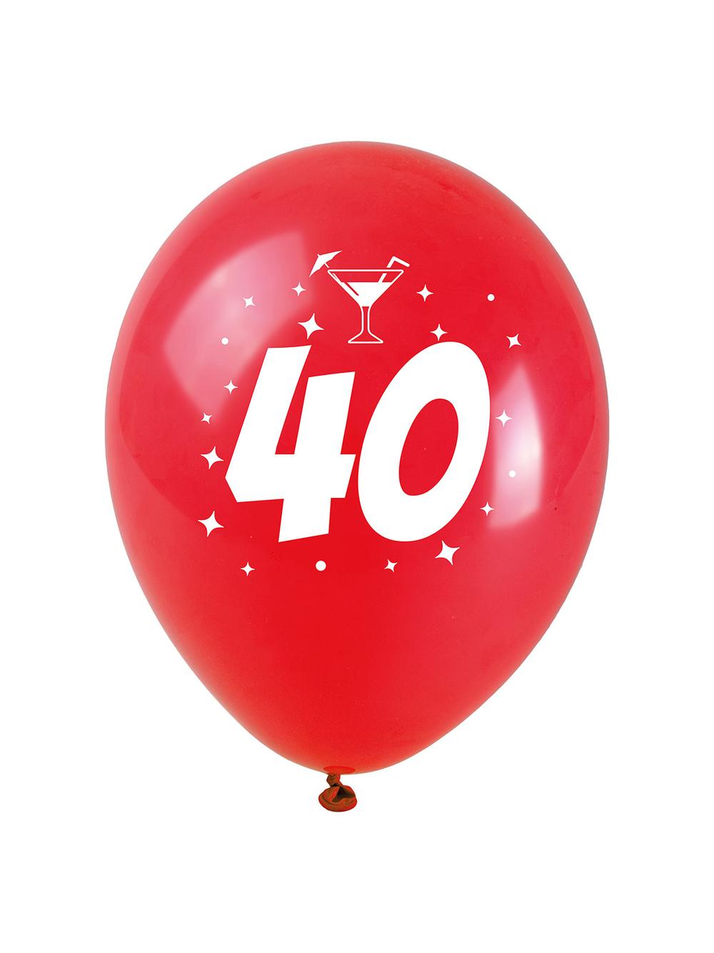 Balony jubileuszowe - 40 (3 szt.)