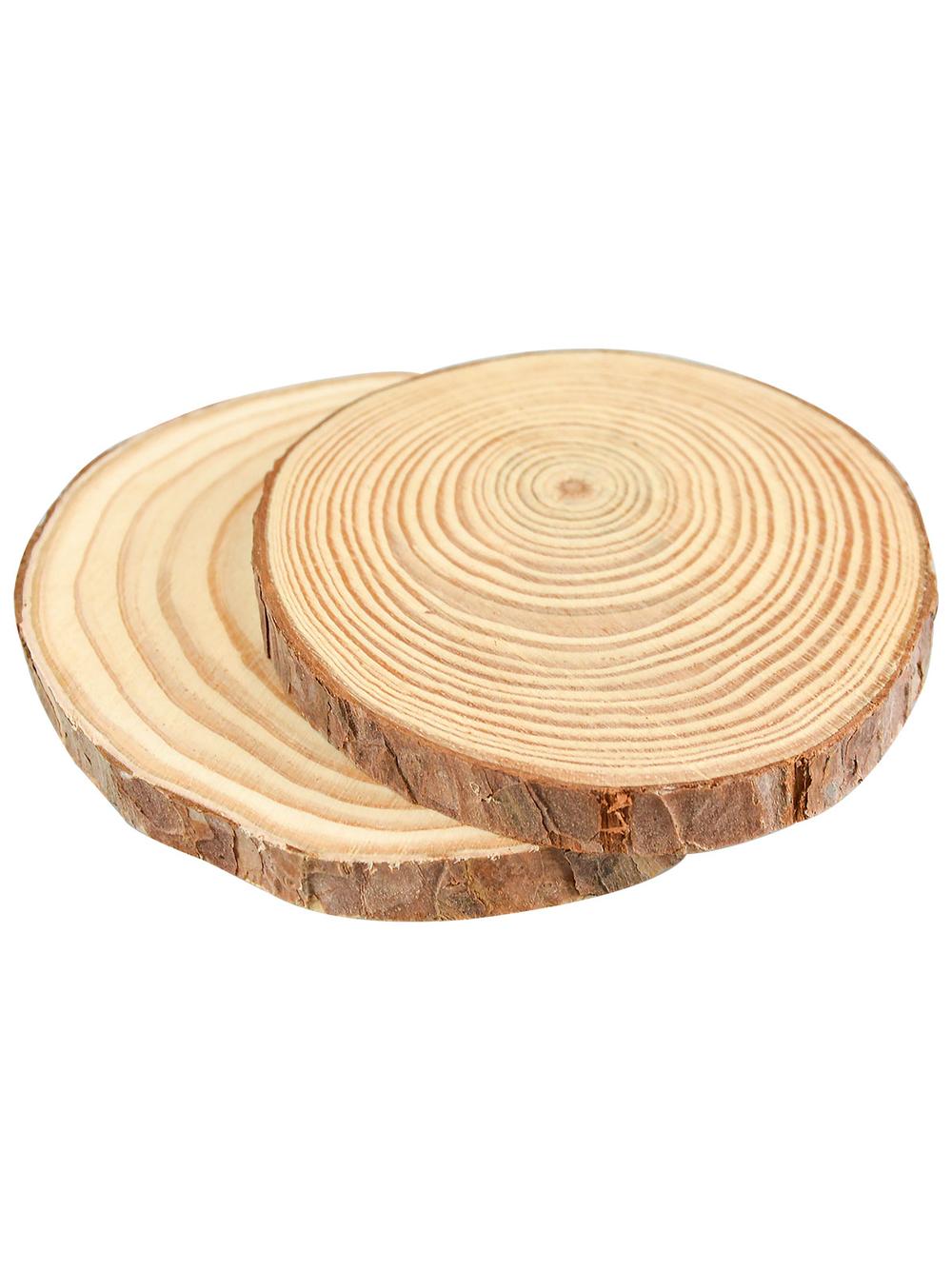 Plastry drewna (2 szt.)