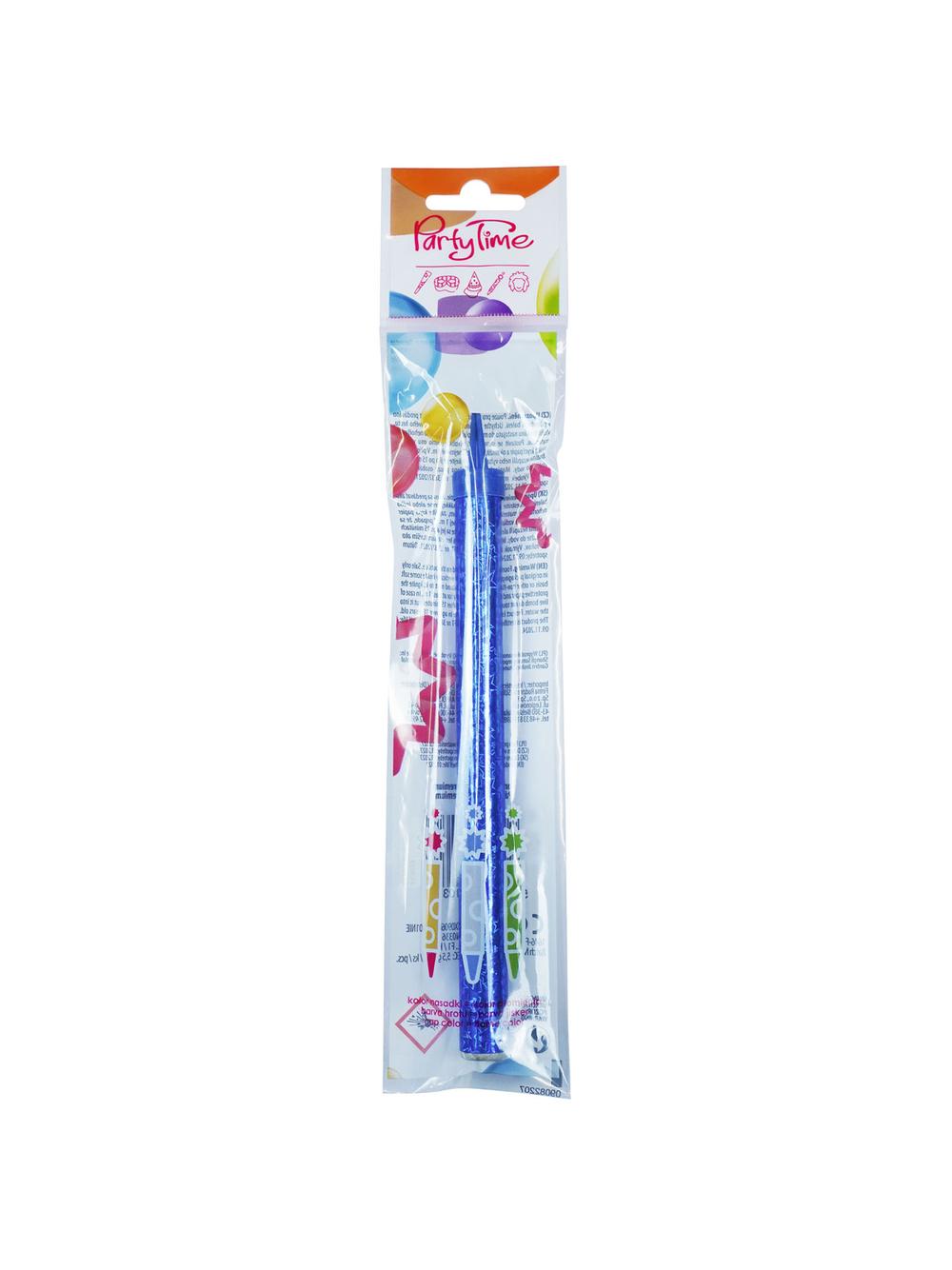 Fontanna party premium kolorowy płomień 18 cm (niebieski)