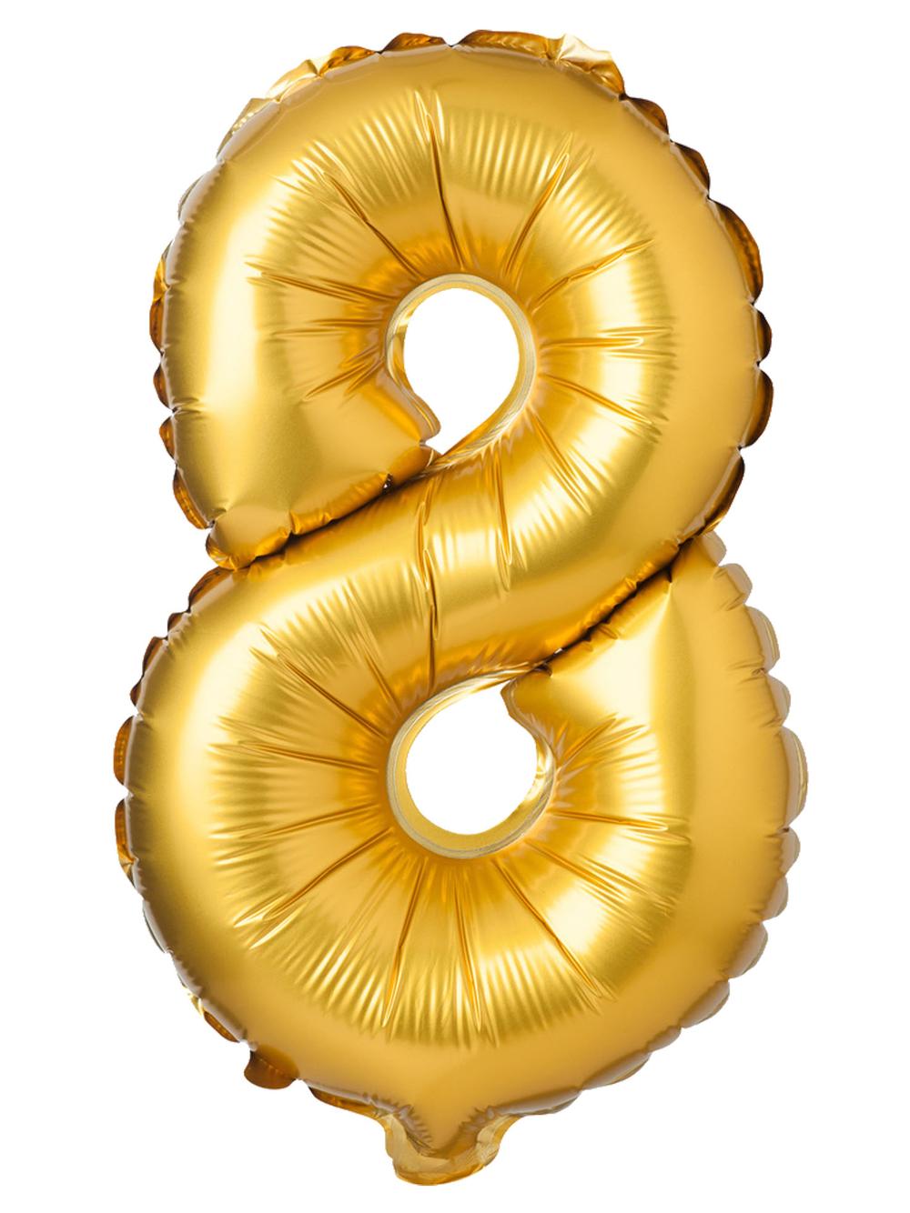 Balon foliowy cyferka matowa - 8