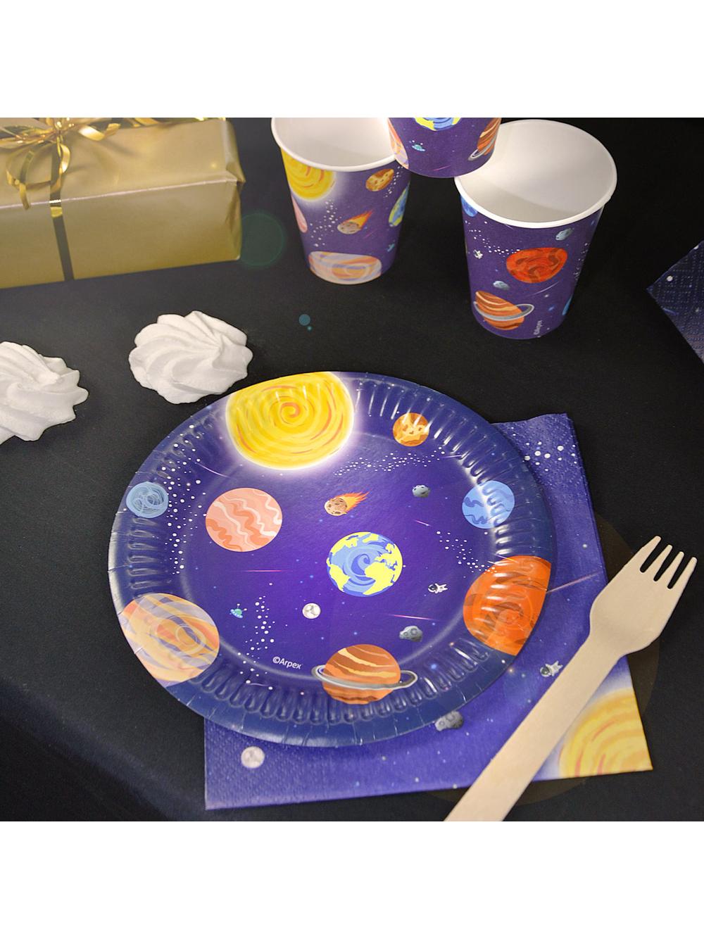 Talerze papierowe - Galaxy (8 szt.) - FSC Mix Credit