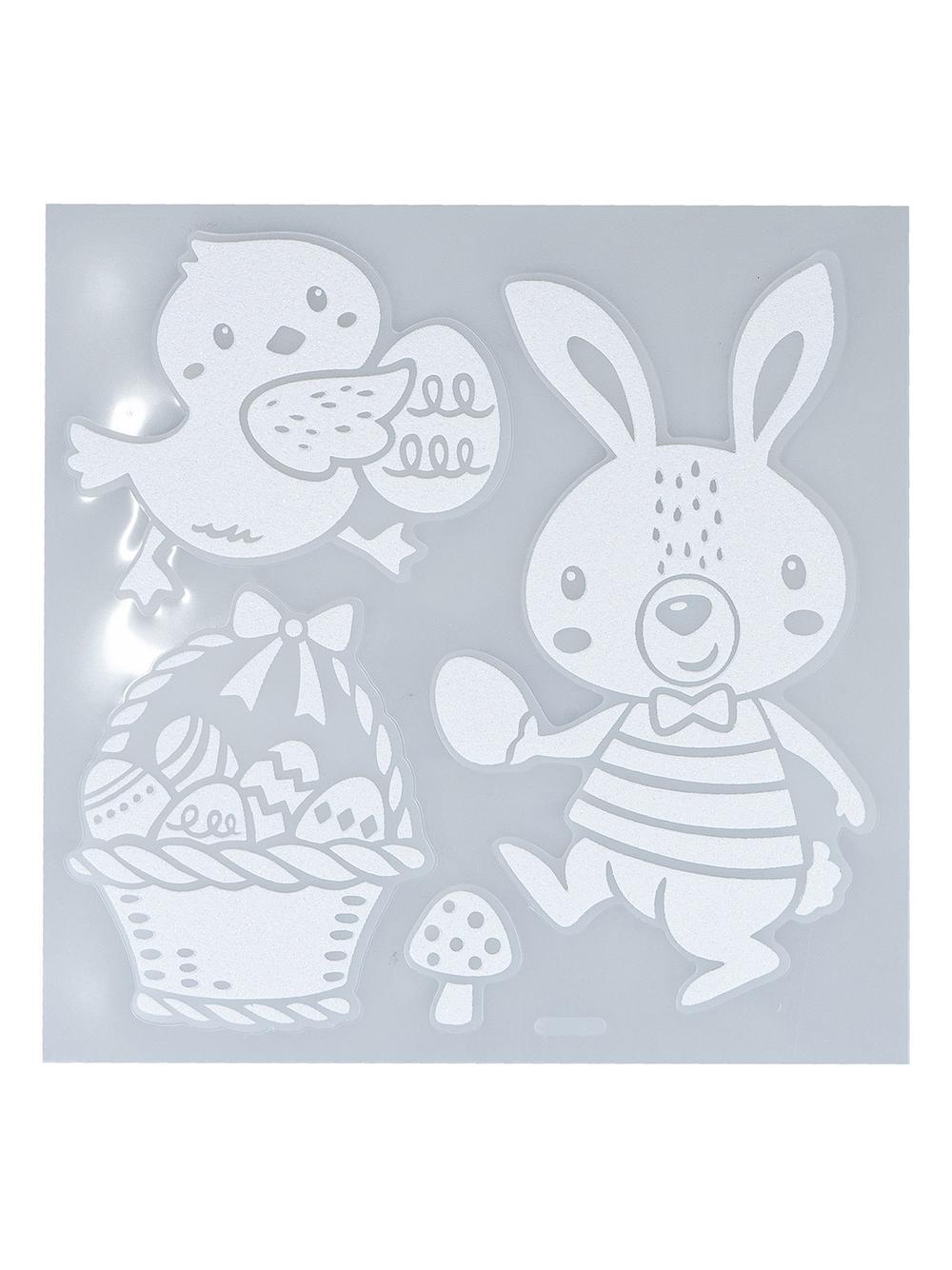 Ażurowe naklejki z brokatem