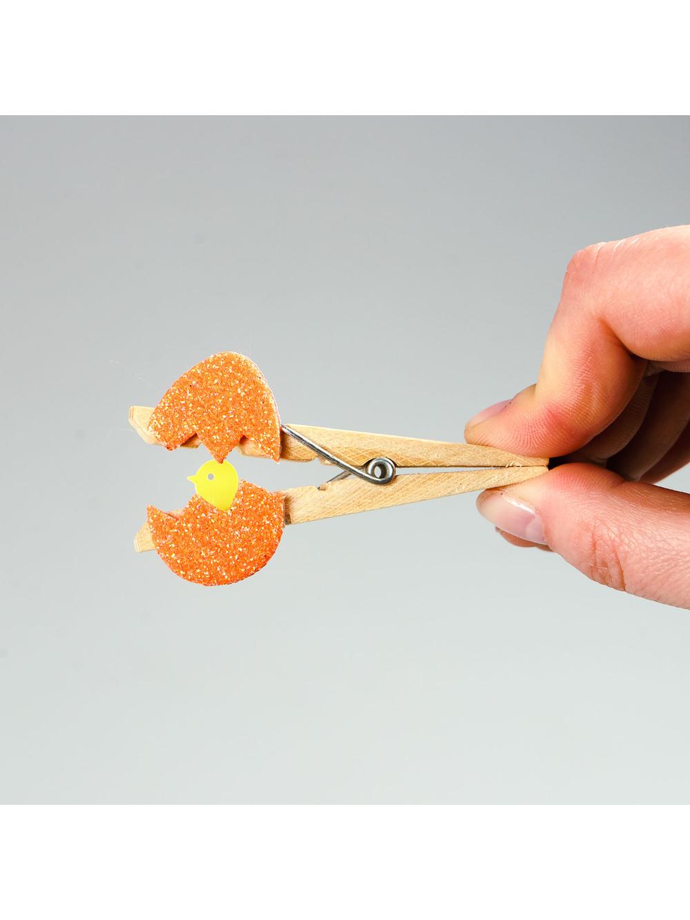 Wiosenne naklejki z brokatem