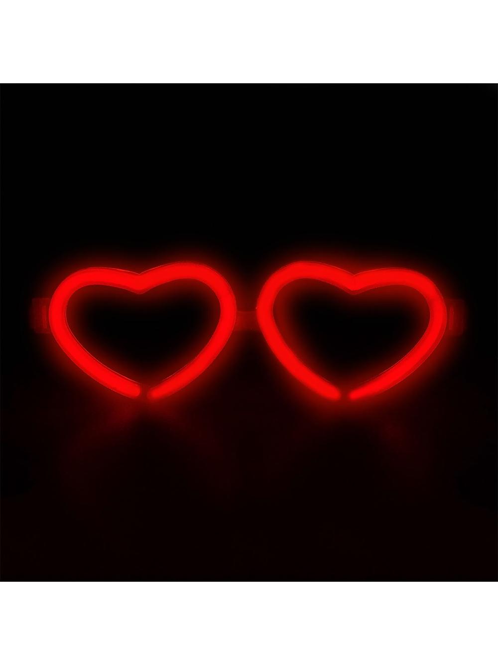 Okulary serca Glow stick