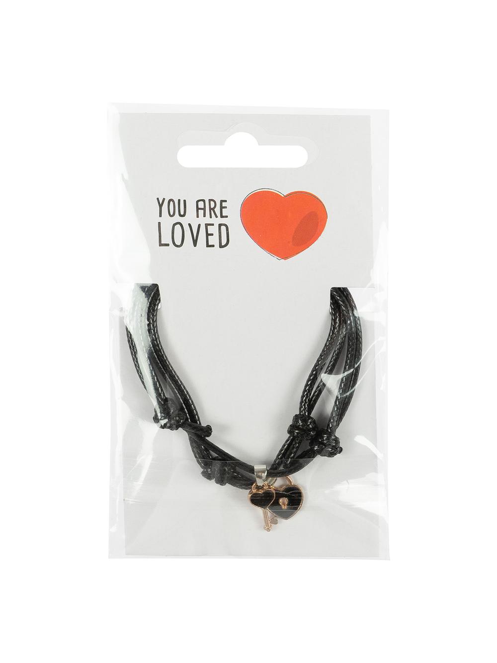 Komplet bransoletek - klucz do serca (2 szt.)