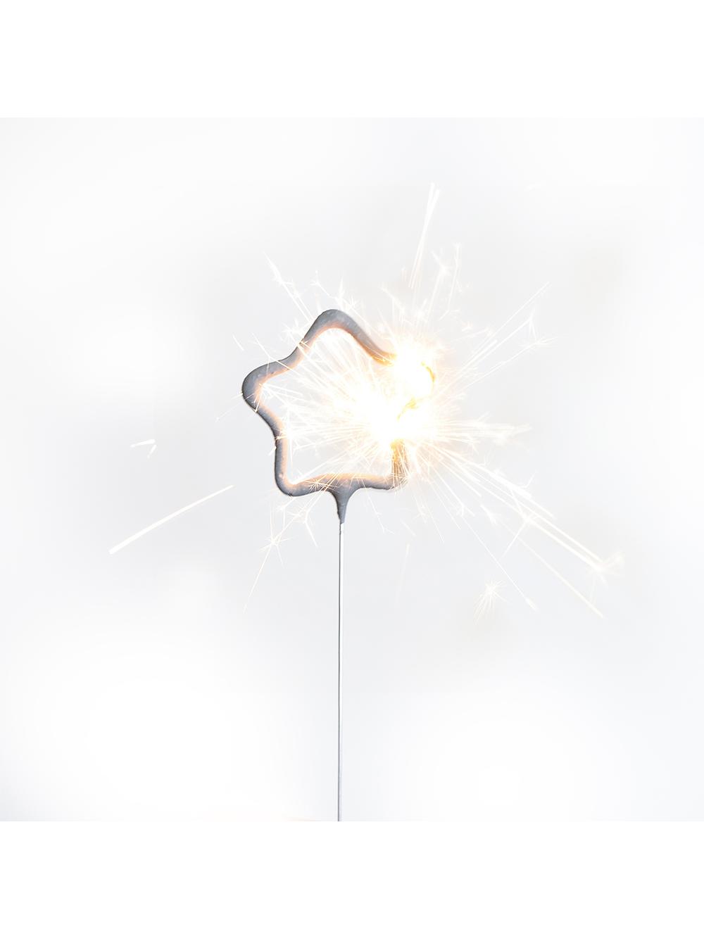 Zimne ognie kształty - gwiazdka