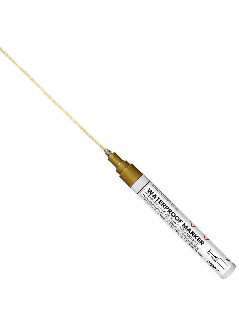 Marker do nagrobków - złoty