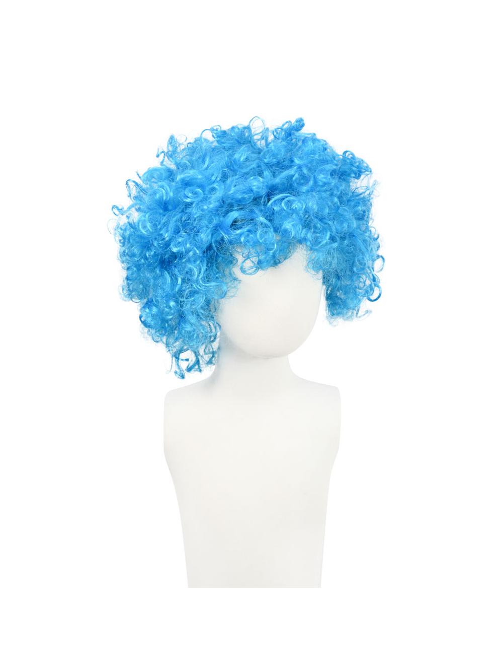 Peruka afro XXL niebieska