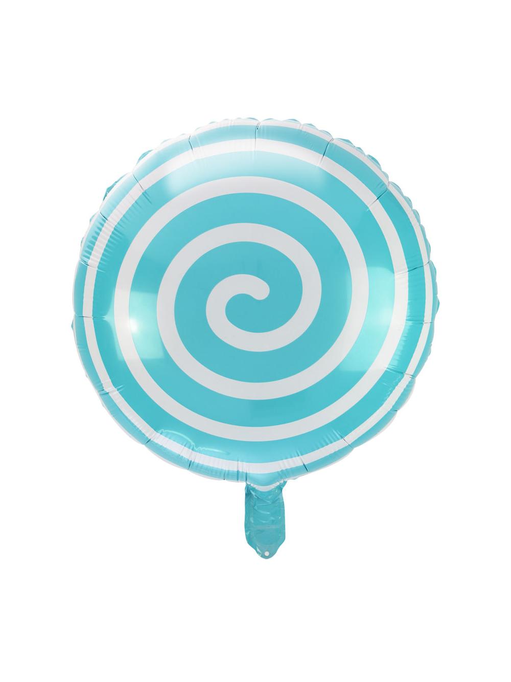 Balon foliowy lizak turkusowy
