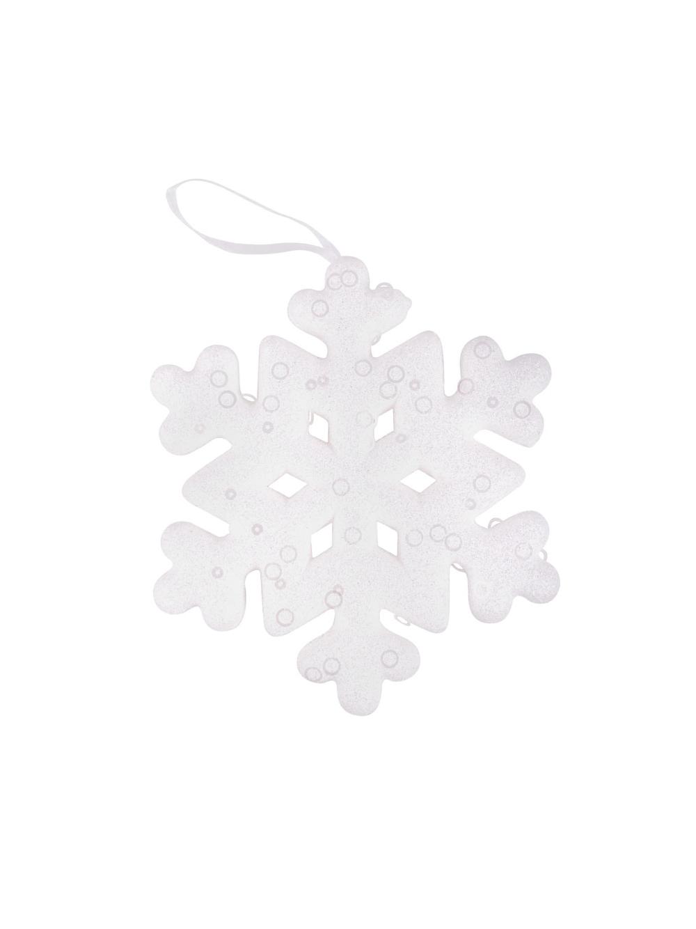 Lśniąca śnieżynka 15 cm