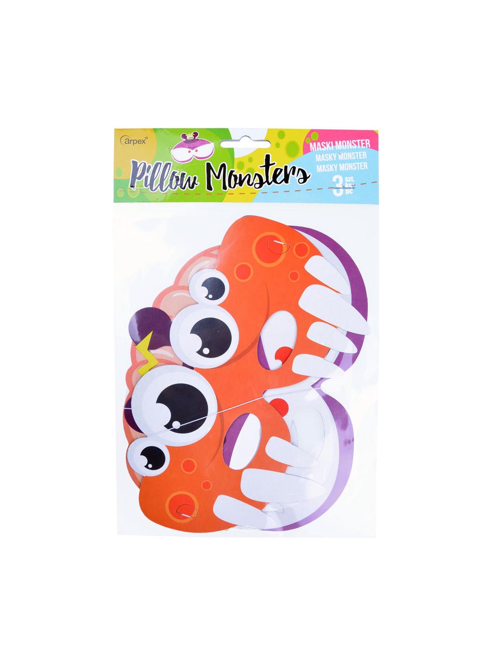 Maski Monster party (3 szt.)